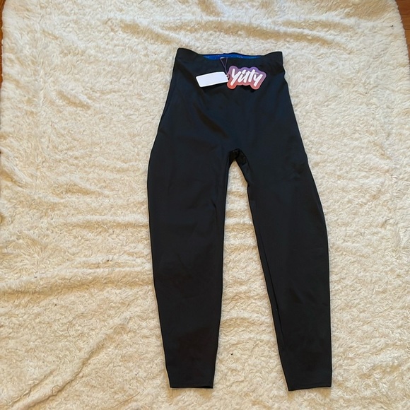 Women’s yitty leggings size M black and blue - Picture 1 of 13